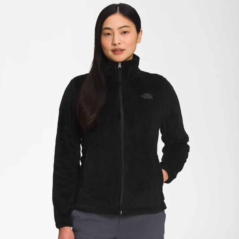 The North Face Women's Black Full Zip Soft Fleece Osito Jacket Size L